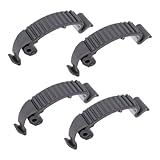 lasuroa 4stk Teilige Schnappclip-Schnalle für die Obere Zylinderabdeckung, Roter PC-Abdeckungsschnallenclip Ersatz für Husqvarna 435 440E 445 450 450E 570 575 576 Kettensäge Gartenrasen (Grau)