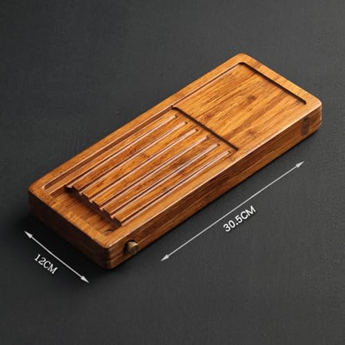 CKKNILV Tea Set Simple Small Dry Tea Tray, Water Storage Tea Sea Kung Fu Tea Set Tea Tray Home Tea Table Tea Tray Chinese Tea Set (A)