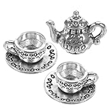 Accessoire de cuisine miniature - présente l'apparence rétro d'une mini théière et d'une tasse à thé, très , elle peut également durer longtemps, mini théière en