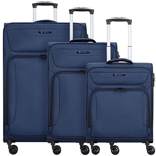 Preisvergleich Produktbild Franky Melbourne 4-Rollen Kofferset 3tlg. mit Doppelrollen