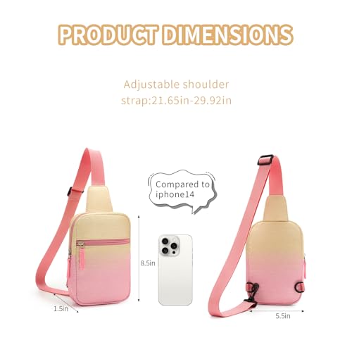 Image of Birthday Back to School Gifts for Teen Girls 8-12, Fanny Pack Crossbody Bag | 8 9 10 11 12 Year Old Girl Birthday Gifts, Kids Sling Bag Purse Travel Essential, Preppy Fashion Tween Girl Gift Trendy Stuff