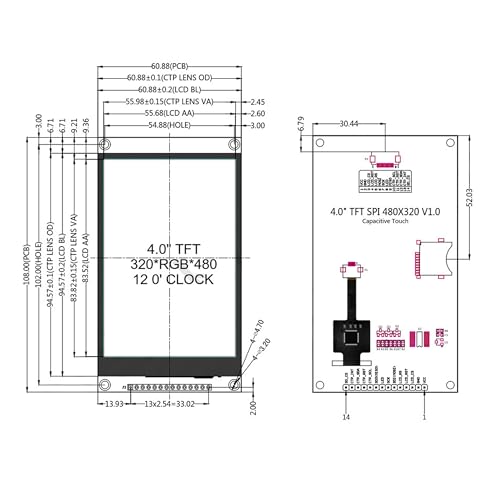 Module tactile Arduino ESP32 pour créer une interface domotique 4"