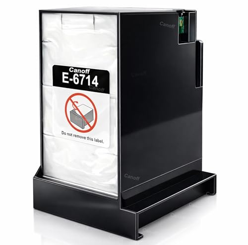 Image of CANOFF T6714 Ink Maintenance Box with Chip Replacement for WF-C878R WF-C879R WF-C8190 WF-C8690 WF-C869R Printer Waste Ink Collector Tank Compatible Absorber Unit Reset Chip Service Replacement Part