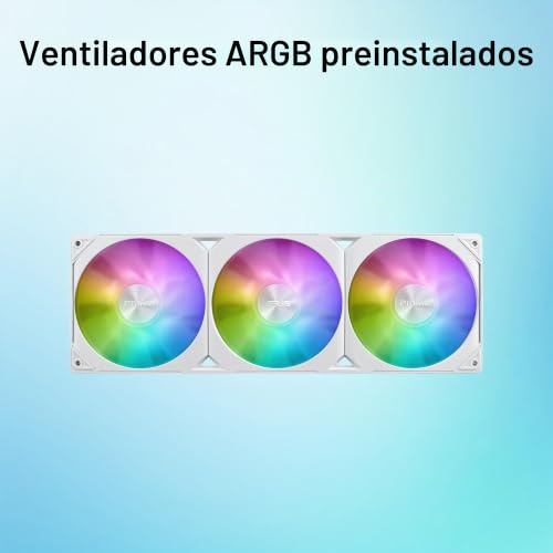 Refrigeración líquida ASUS Prime LC 360 ARGB blanca para refrigerar PC gaming LGA1851 4