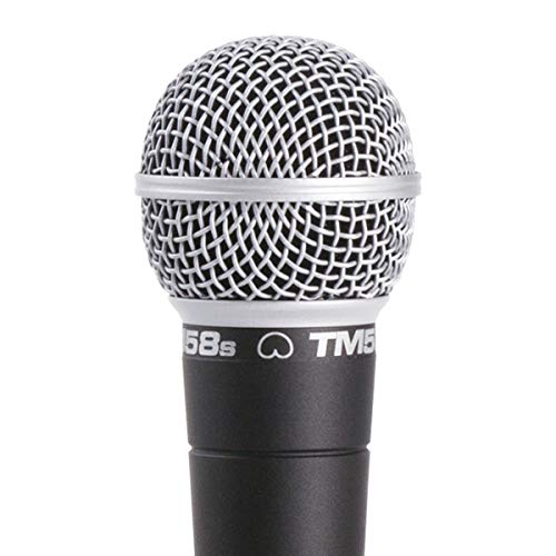 Image of Superlux TM58S Dynamic Vocal Microphone with On /Off Switch | Unidirectional Cardioid Mic for Singing, Recording, Stage, Karaoke, and Live Sound