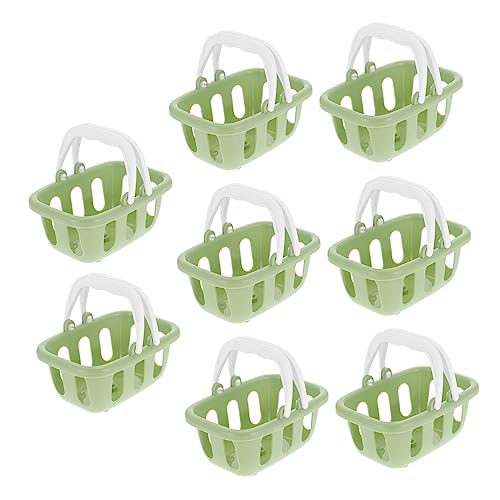 HANABASS 8 Piezas De Cestas De Compra De Juguetes Mini Cestas De Compra De Juguetes Cestas De Almacenamiento Juguetes para Cestas De Supermercado Cestas De Compra para Cestas De