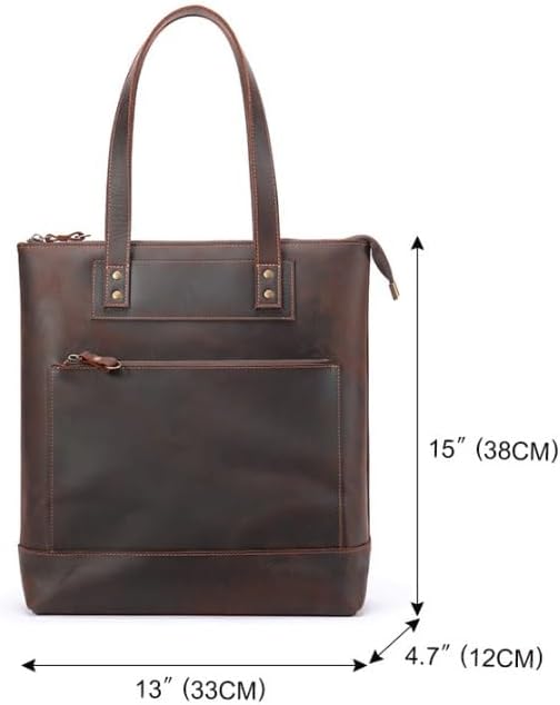 Men's Styles Large Capacity Handbags Business Commuter Briefcases Retro Tote Bags