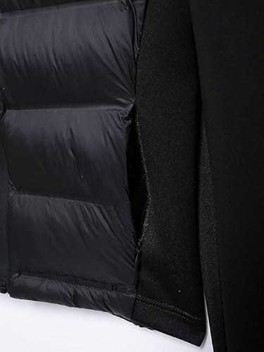 ZCKZUK Women's Black Cropped Puffer Jacket: Lightweight Quilted Coat with Hood for Ultimate Warmth - Image 7