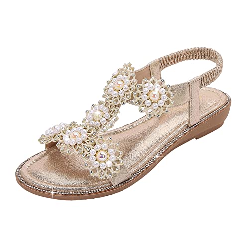 ZTFYKLIN Sandales Plates Femme Femmes Strap Chaussures Flops Boucle Pour D'Été Baskets Montantes En Toile Orthopedic Sandals Chaussure Randonnée Cuir...