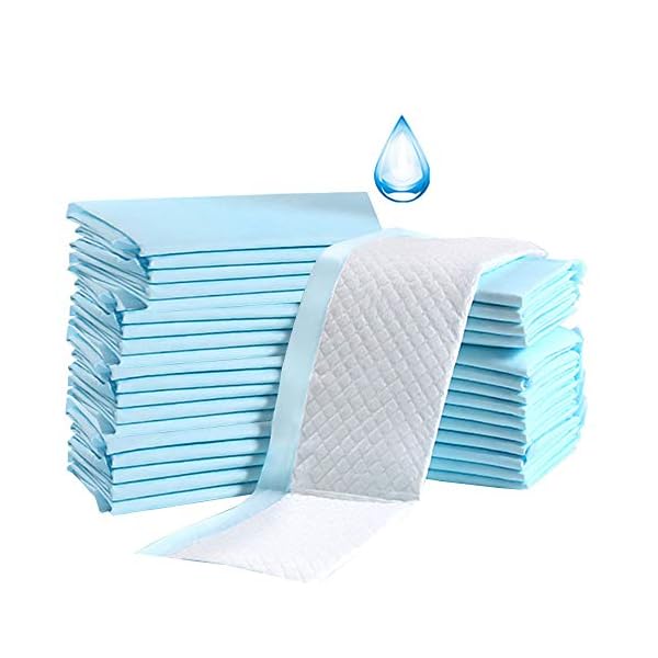 Baby-Einweg-Unterlage, 100 Stück, Inkontinenz-Wickelunterlage, Babywindeln, Neugeborenen-Einlagen, weich, atmungsaktiv, wasserdicht, auslaufsicher, schnell absorbierend, 33 x 45,7 cm