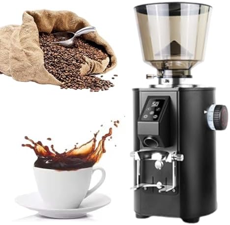Electric Coffee Grinder, 350W Espresso Bean Grinder, 2800RPM, Dual Dosing Mode, LED Control, 1lb Hopper, 9 Grind Settings for Perfect Espresso, White