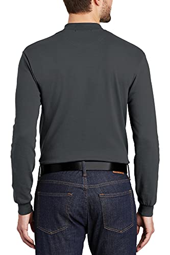 JustBlanks Mens Lightweight Long Sleeves Interlock Knit Mock Turtleneck Pullover2