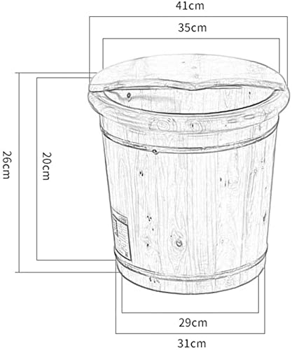 Balde de Madera para Spa de Pies y Masaje miniatura 3