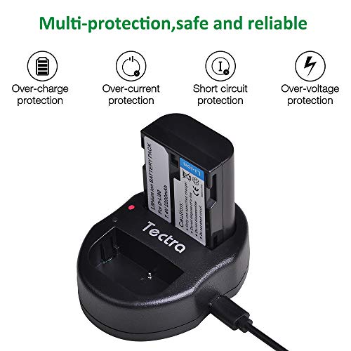 Tectra 2-Pack D-Li90 Dli90 Battery And Dual Usb Charger For Pentax 645D, 645Z, K-01, K-1, K-1 Ii, K-3, K-3 Mark Iii, K-5, K-5 Ii, K-5 Iis, K-7 Digital Camera #TOP2