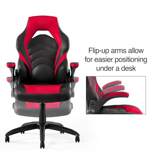 Image of STAPLES Emerge Vortex Gaming Chair, Ergonomic, Adjustable Height, Swivel, Black