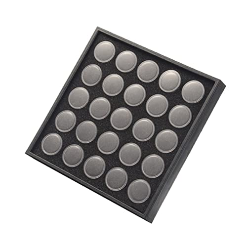 Gogogmee 25Grilles Boîte de Rangement pour Strass et Paillettes Organisateur de Vernis à Ongles avec Compartiments pour Accessoires de Manucure et Bijoux