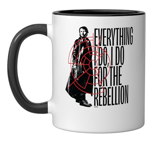 Star Wars Andor taza cerámica negra y blanca 11 oz miniatura 1