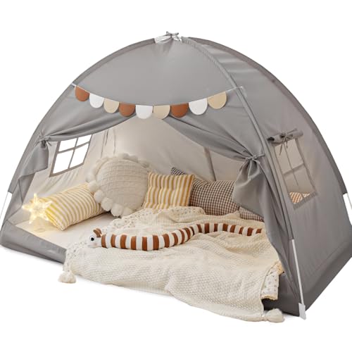 Sherilyn Bed Tent Bed Canopy Bunk Twin Size for Kids, Kids...