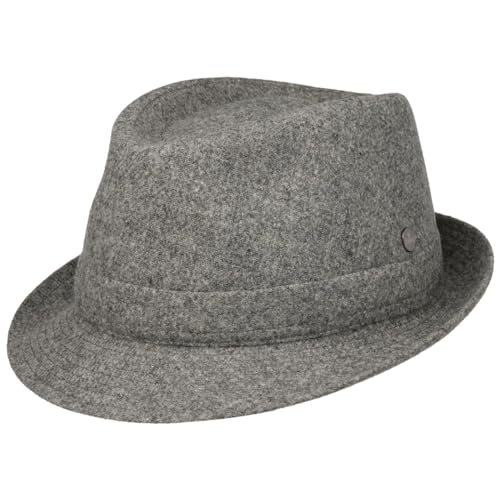 Chapeau Trilby en laine Shetland Lierys pour homme fabriqué en Italie