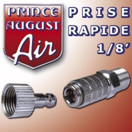 Prince August AAG50 Prise Rapide 1/8' raccord aérographe maquettisme