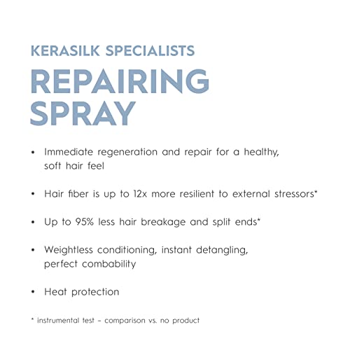 Kerasilk Repairing Spray for Damaged Hair, Vegan Formula, Heat Protection - Image 3