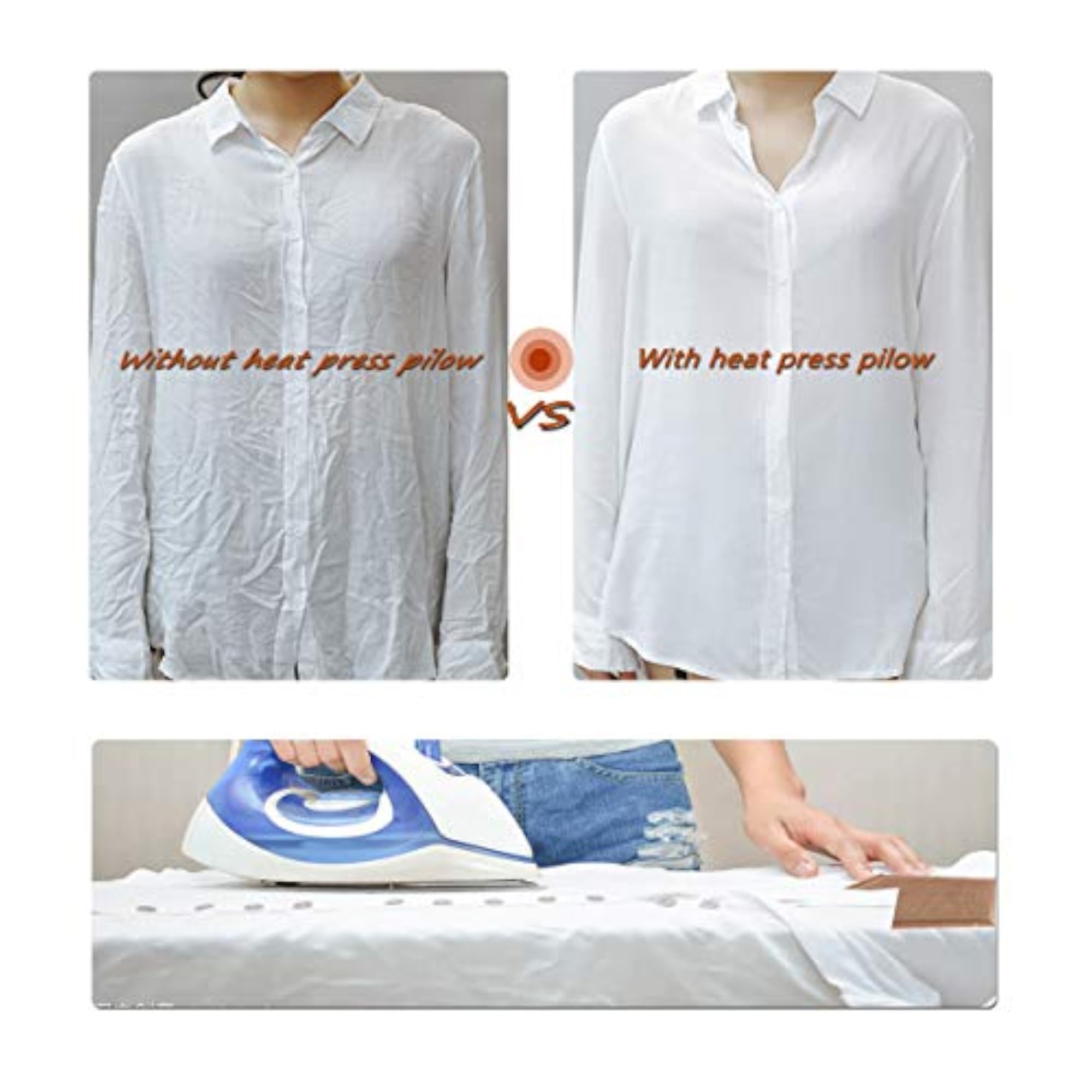 4 Pack Heat Press Pillow Mat Bundle for Sublimation Projects