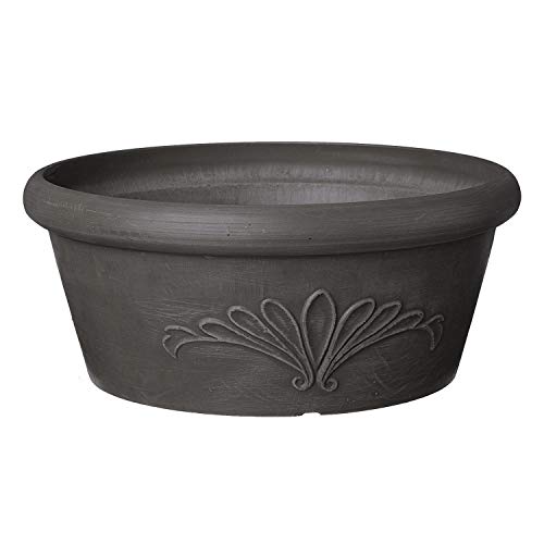 Arcadia Garden Products Ta30Dc Bulb Pan, 12"X5", Dark Charcoal #TOP24
