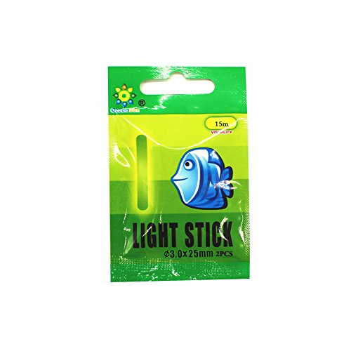 Agape 20pcs (10bags) Float Glow Stick Night Fishing Green Fluorescent Light (?3.025mm)