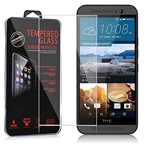 Cadorabo Vidrio templado compatible con HTC ONE M9 (3.Gen.) en TRANSPARENCIA ELEVADA   Vidrio protector de pantalla (Tempered) en dureza 9H con compatibilidad touch 3D