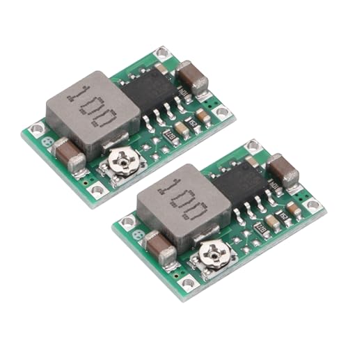 sourcing map Convertidor DC-DC Regulador de voltaje, módulo de potencia ajustable MINI360 4.75-23V a 1.0-17V 3A para transformadores de potencia de ajuste de potencia, 2 unidades