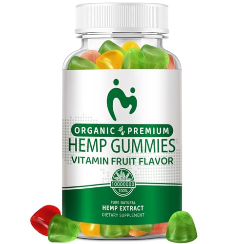 Hemp Gummies Extra Strength for Pain, Sleep, Anxiety, Peace & Relaxation - High Potency Pure Organic Hеmp Oil Extract - 100% Natural Hemp Gummy - Vegan Non-GMO