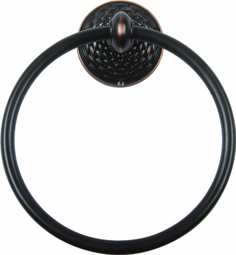 Atlas Homewares MANTR-VB Mandalay Collection 6.75-Inch Towel Ring, Venetian Bronze