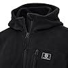 Iron Mountain Men's Hooded Technical Fleece Full Zip Jacket Windproof Outdoor Fleece Hoodie, Black, 3XL #4