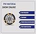 Jeremywell 6 PCS Car Snow Chains for TWO TIRES Emergency Anti Slip for Most Cars/SUV/Trucks, Winter Universal Security Chains Tire Width 165mm-275mm/6.5-10.8'', Amazing Traction Thickening Durable