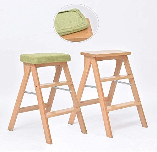 Taburete de madera para cocina que soluciona la falta de espacio 3