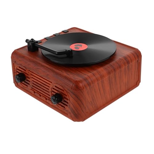 Enceinte rétro style platine vinyle au design décoratif chic pour salon