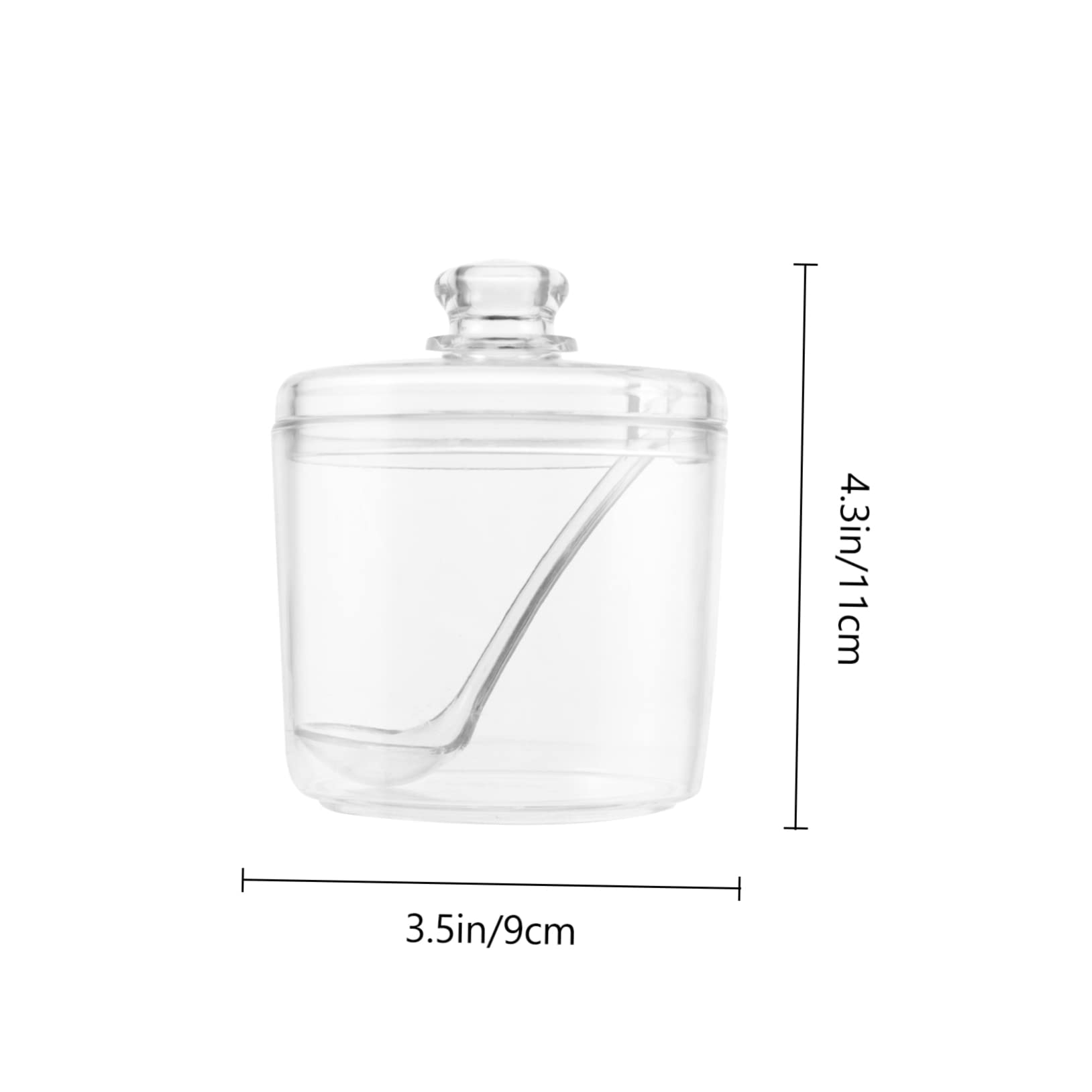 VINTORKY 2pcs Spice Jar Condiment Salt Container Seasoning Can Seasoning Container Restaurant Salt Bottles Clear Pots Sugar Storage Container Flavor Salt Bowl Transparent Acrylic Plastic