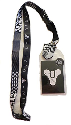 Destiny Symbol Pattern ID Holder LANYARD Keychain w/ Logo Charm