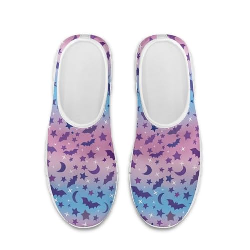 Image of Floral Sneakers for Women Colorful Art Shoes for Women Slip On Casual Work Shoes