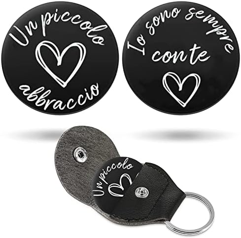 Portachiavi Portafortuna 'Un Piccolo Abbraccio' - Acciaio Inox Con Messaggio Incoraggiante - Idea Regalo Per Donna E Uomo - Foto 6