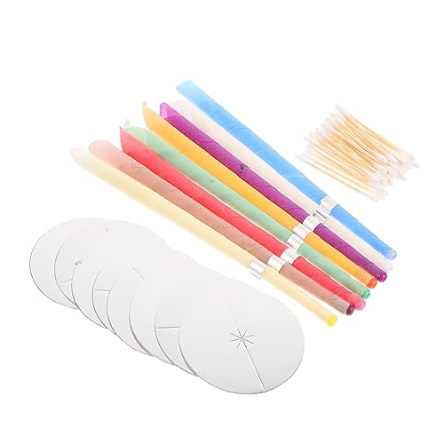 SKISUNO Velas Aromaterapia para Oídos con Forma de Removedor Seguro de Cerumen para Hogar de Tinnitus y Relajación Incluye Bandeja