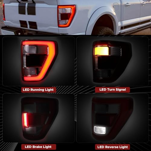 Tail Light Assembly Compatible with 2021 2022 2023 Ford F150 Direct Replacement Rear Lamp ML3Z13404D (Right Passenger Side) by PARTREE - Image 2