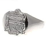 Offizielles Lizenzprodukt. Liverpool F.C. Silver Plated Crest Ring Medium