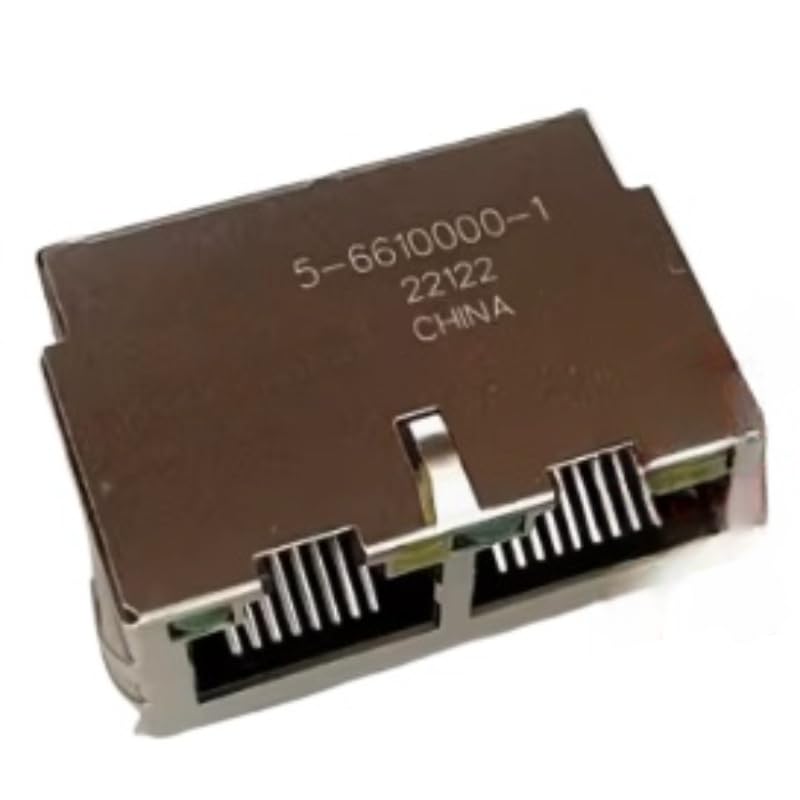 1Pc new 5-6610000-1 RJ-45 16POS 2.54mm with LED light