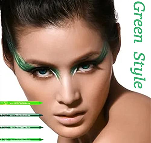 Set 4 Lápices Delineadores Verde con Sombras Metalizadas miniatura 3