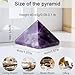 ZHIYUXI Amethyst Crystal Pyramid 1.5