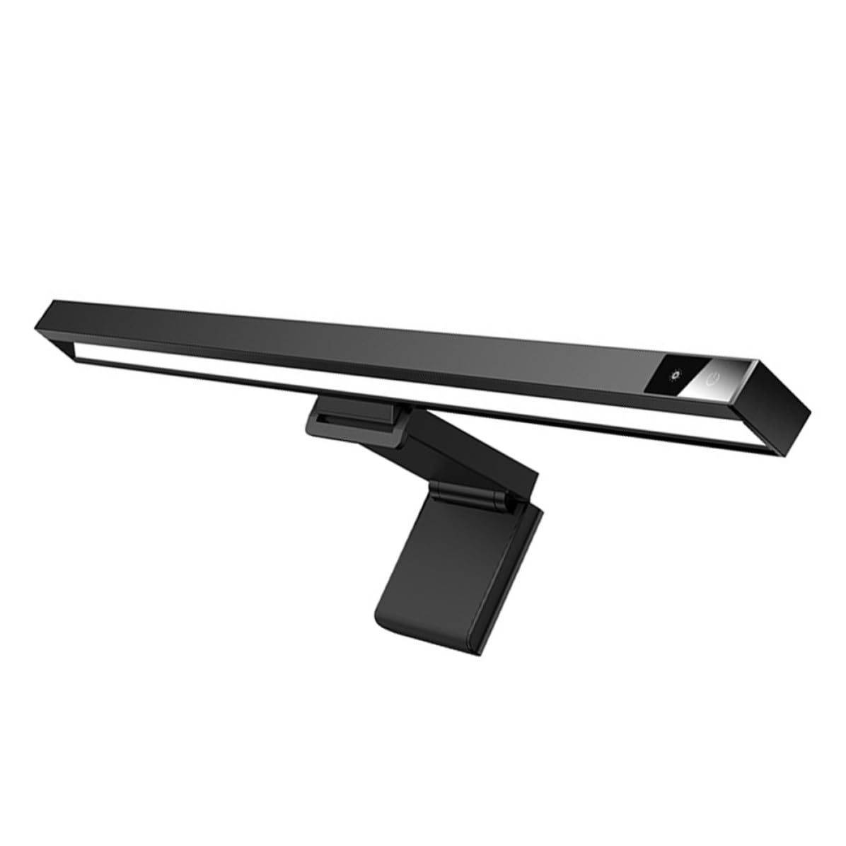 Kisangel Lampe LED pour Écran D'ordinateur Design Suspendu en Abs, Lumière Réglable pour Bureau et École, Améliore L'efficacité Travail et Protège les Yeux