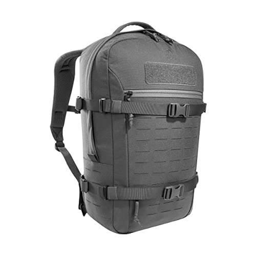 Tasmanian Tiger TT Modular Daypack XL Molle-kompatibler Tages-Rucksack, Leichter Wander-Rucksack mit Trinksystem-Vorbereitung 23 Liter Volumen (Titan Grey)
