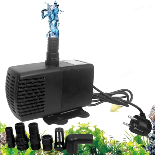 Image of Jainsons Pet Products Water Pump Multi User Types System, Pond Submersible Water Pump for Hydroponics, Aquarium, Waterfall (MJ-NS4500 Power: 85W, F.MAX: 3800L /H, H. MAX: 3.5M)