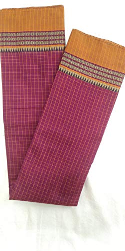 Image of Netra Narayanpet cotton sarees checks handloom sarees.